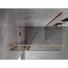 Mexen Mist T душ кабина с отваряща се врата 95 x 110 см, прозрачна, четкана мед - 8A4T-095-110-65-00