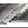 Mexen Mist T отваряема душ кабина 80 x 120 см, прозрачна, изчеткана мед - 8A4T-080-120-65-00