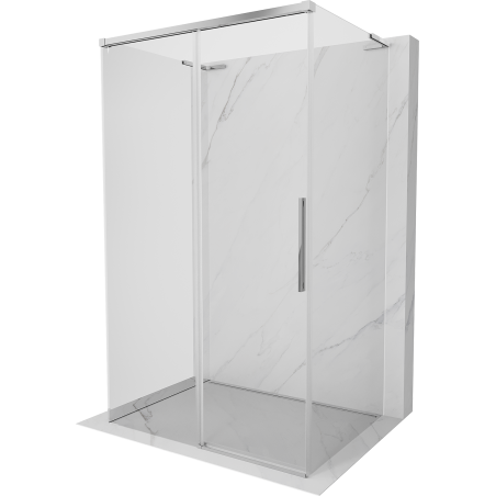 Mexen Rox-3S L 3-стенна плъзгаща се душ кабина 140 x 70 см, прозрачна, хром