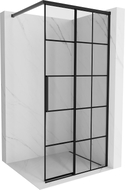 Mexen Rox душ стена Walk-in дясна 80 x 200 cм, черна мрежа 8 мм, черна - 8C2-080-003-70-77-P