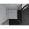 Mexen Pretoria кабина за душ въртяща се врата 100 x 100 см, графит , хром + вана Flat - 852-100-100-01-40-4010