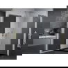 Mexen Pretoria душ кабина отваряема 100 x 90 см, графит, хром + поддешка Flat, черен - 852-100-090-01-40-4070