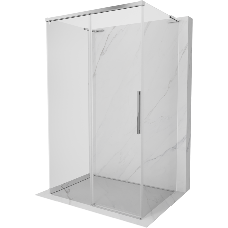 Mexen Rox-3S L 3-стенна плъзгаща се душ кабина 145 x 100 см, прозрачна, хром