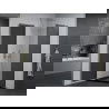 Mexen Pretoria душ кабина отваряем 100 x 100 см, графит, хром + платформа Flat, черен - 852-100-100-01-40-4070