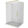 Mexen Rox-3S L 3-стенна плъзгаща се душ кабина 130 x 110 см, прозрачна, златна матова - 8C2L-130-110-55-00-3S