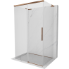 Mexen Rox-3S L кабина за душ 3-стенна плъзгаща се 95 x 85 см, прозрачна, розово злато - 8C2L-095-085-60-00-3S