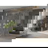 Mexen Omega душ кабина 3-стенна, плъзгаща 140 x 100 см, прозрачна, хром + поддушник Flat - 825-140-100-01-00-3s-4010