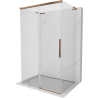 Mexen Rox-3S L тристенна плъзгаща се душ кабина 125 x 110 см, прозрачна, розово