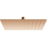 Mexen Slim Дъждовен душ 25 x 25 см, розово злато - 79125-60