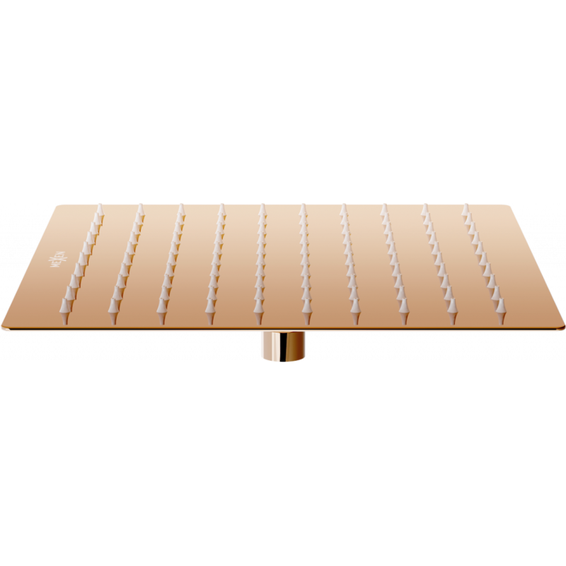 Mexen Slim Дъждовен душ 25 x 25 см, розово злато - 79125-60