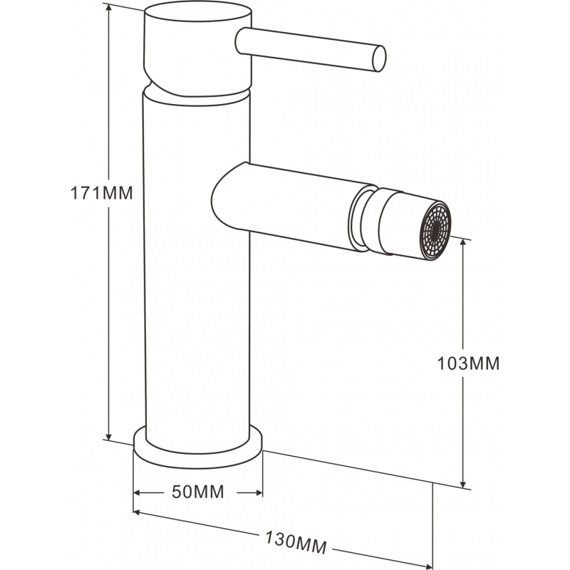 Mexen Elba батерия биде в розово злато - 74120-60