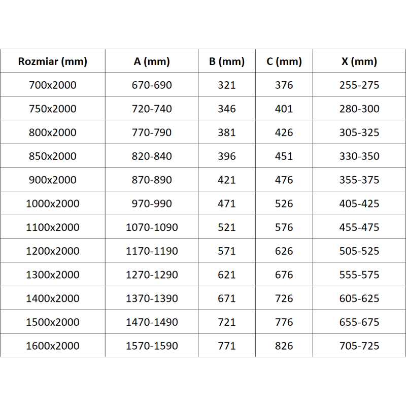 Mexen Velar L плъзгаща се душ стена Walk-in 110 x 200 см, прозрачна 8 мм, хром - 871-110-003-03-01