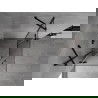 Mexen Mist H Duo отваряема душ кабина 90 x 90 cm, прозрачна, черна - 8A5-090L-090P-70-00