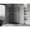 Mexen Mist H Duo душ кабина люлеещи се врати 110 x 110 см, прозрачна, черна - 8A5-110L-110P-70-00