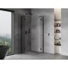Mexen Mist H Duo душ кабина люлеещи се врати 110 x 110 см, прозрачна, черна - 8A5-110L-110P-70-00