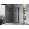 Mexen Mist H Duo душ кабина люлеещи се врати 110 x 110 см, прозрачна, черна - 8A5-110L-110P-70-00