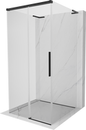 Mexen Rox-3S L душ кабина 3-стенна плъзгаща се 110 x 110 см, прозрачна, черна - 8C2L-110-110-70-00-3S