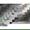 Mexen Mist H Duo душ кабина двулистна 95 x 85 см, прозрачна, черна - 8A5-095L-085P-70-00