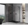 Mexen Mist H Duo Душ кабина отваряща се 105 x 95 см, прозрачна, черна - 8A5-105L-095P-70-00