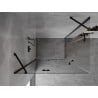 Mexen Mist H Duo отваряща се душ кабина 120 x 100 см, прозрачна, черна - 8A5-120L-100P-70-00