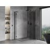 Mexen Mist H Duo душ кабина с отваряща се врата 80 x 105 см, прозрачна, черна - 8A5-080L-105P-70-00