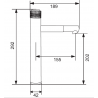 Mexen Diamond висок смесител за мивка, златен - 71510-50