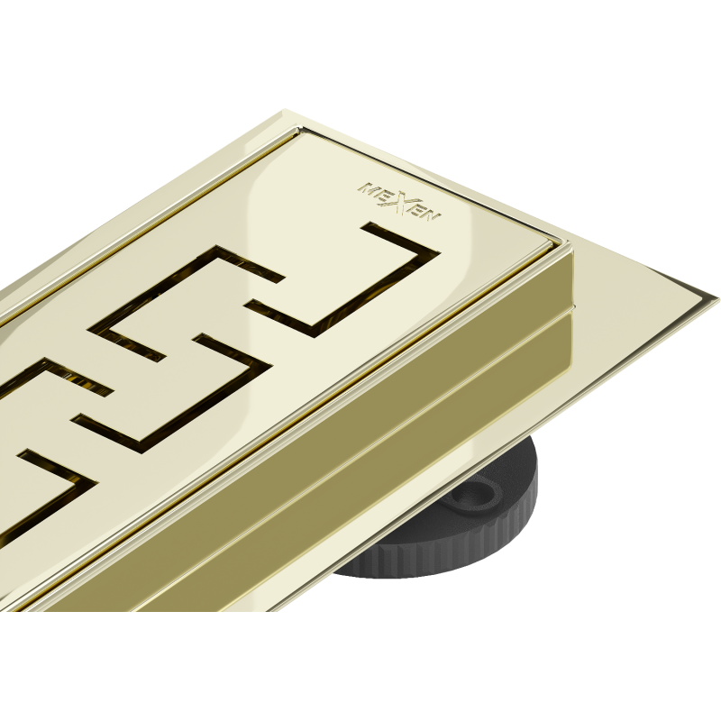 Mexen Flat 360° M15 линеен въртящ се сифон 60 см, златен - 1524060-40