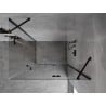 Mexen Mist H Duo окачена душ кабина 90 x 120 см, прозрачна, черна - 8A5-090L-120P-70-00