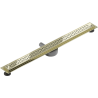Mexen Flat 360° M15 въртящ се линейно отводняване 80 cm, златен - 1524080-40