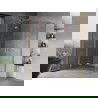 Mexen Mist H Duo сгъваема душ кабина 85 x 70 см, прозрачна, мед прахово покритие - 8A5-085L-070P-65-00
