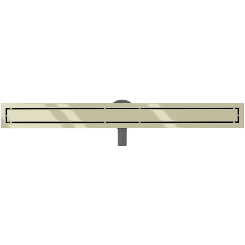 Mexen Flat 360° M13 линеен въртящ се сифон 2в1 80 см, златен - 1510080-40