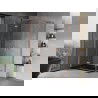 Mexen Mist H Duo стъклена душ кабина с вратички 95 x 90 cm, прозрачна, матирана мед - 8A5-095L-090P-65-00