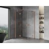 Mexen Mist H Duo въртяща се душ кабина 105 x 100 см, прозрачна, четкана мед - 8A5-105L-100P-65-00