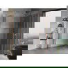 Mexen Mist H Duo стъклена душ кабина 90 x 105 см, прозрачна, с четкана мед - 8A5-090L-105P-65-00