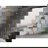 Mexen Mist H Duo стъклена душ кабина 90 x 105 см, прозрачна, с четкана мед - 8A5-090L-105P-65-00
