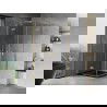 Mexen Mist-H Duo отваряема душ кабина 85 x 85 cm, прозрачна, златна - 8A5-085L-085P-50-00