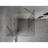 Mexen Mist H Duo отваряща се душ кабина 115 x 115 см, прозрачна, златна - 8A5-115L-115P-50-00