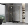 Mexen Mist H Duo въртяща се душ кабина 120 x 105 см, прозрачна, златна - 8A5-120L-105P-50-00
