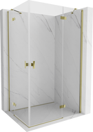 Mexen Mist H Duo завъртаема душ кабина 100 x 120 см, прозрачна, златна - 8A5-100L-120P-50-00