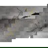 Mexen Mist H Duo сгъваема душ кабина 90 x 90 см, прозрачна, злато мат - 8A5-090L-090P-55-00