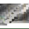 Mexen Mist H Duo сгъваема душ кабина 90 x 90 см, прозрачна, злато мат - 8A5-090L-090P-55-00