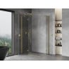 Mexen Mist H Duo отваряща се душ кабина 105 x 75 см, прозрачна, златно матова - 8A5-105L-075P-55-00
