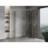 Mexen Mist H Duo отваряща се душ кабина 70 x 90 см, прозрачна, матирано злато - 8A5-070L-090P-55-00
