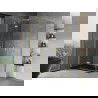 Mexen Mist-H Duo двукрилна душ кабина 95 x 90 см, прозрачна, злато матирано - 8A5-095L-090P-55-00