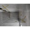 Mexen Mist H Duo душ кабина с отварящи се врати 90 x 115 см, прозрачна, матирано злато - 8A5-090L-115P-55-00