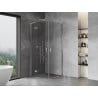 Mexen Mist H L Duo кабина за душ с отваряща се врата 80 x 80 см, прозрачна, хром - 8A5L-080L-080P-01-00