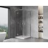 Mexen Mist H L Duo душ кабина с отварящи се врати 100 x 100 см, прозрачна, хром - 8A5L-100L-100P-01-00