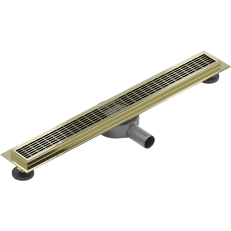 Mexen Flat 360° M33 въртящ се линеен отток 70 см, златен - 1533070-40