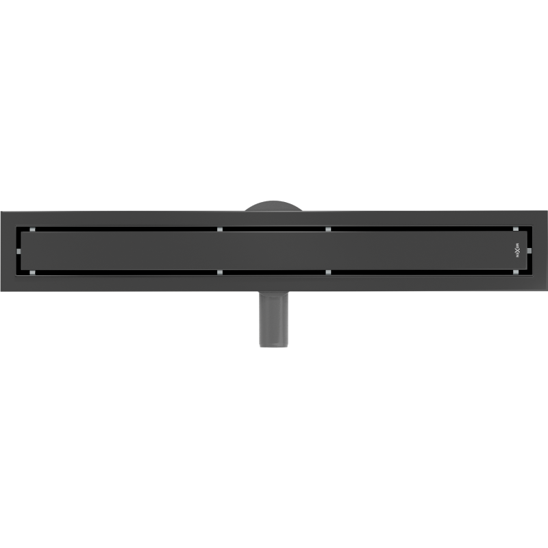 Mexen Flat 360° M13 въртящ се линеен сифон 2в1 60 см, черен - 1710060-40