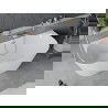 Mexen Oval Slim свободностояща до стената вана 170 x 80 см, бяла, хром - 52661708000-01